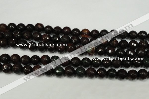 CAG4649 15.5 inches 8mm faceted round fire crackle agate beads