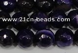 CAG4656 15.5 inches 8mm faceted round fire crackle agate beads