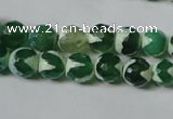 CAG4700 15.5 inches 8mm faceted round tibetan agate beads wholesale