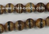 CAG4742 15 inches 10mm round tibetan agate beads wholesale