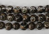 CAG4746 15 inches 8mm round tibetan agate beads wholesale