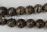 CAG4752 15 inches 10mm round tibetan agate beads wholesale