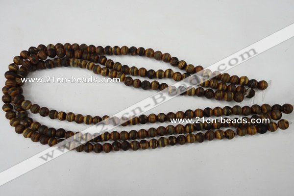 CAG4756 15 inches 6mm round tibetan agate beads wholesale