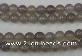 CAG4770 15 inches 6mm round grey agate beads wholesale