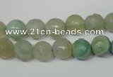 CAG4812 15 inches 8mm faceted round fire crackle agate beads