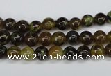 CAG4831 15 inches 6mm round dragon veins agate beads wholesale