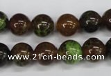 CAG4834 15 inches 12mm round dragon veins agate beads wholesale