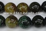 CAG4835 15 inches 14mm round dragon veins agate beads wholesale