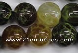 CAG4836 15 inches 16mm round dragon veins agate beads wholesale