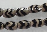 CAG5085 15.5 inches 8*12mm drum tibetan agate beads wholesale