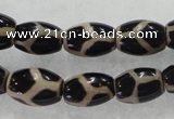 CAG5087 15.5 inches 8*12mm drum tibetan agate beads wholesale