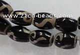 CAG5088 15.5 inches 8*12mm drum tibetan agate beads wholesale