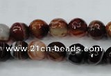 CAG5113 15.5 inches 10mm faceted round line agate beads wholesale