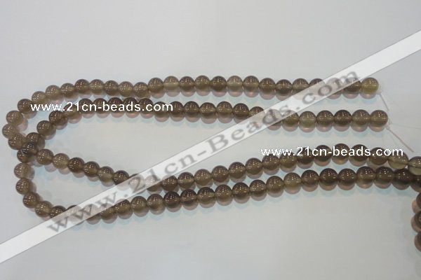 CAG5241 15.5 inches 8mm round Brazilian grey agate beads wholesale