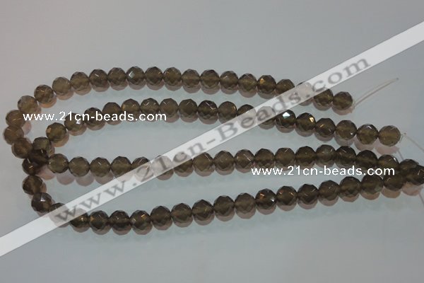 CAG5248 15.5 inches 10mm faceted round Brazilian grey agate beads