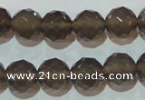 CAG5249 15.5 inches 12mm faceted round Brazilian grey agate beads