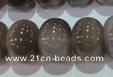 CAG5254 15.5 inches 15*20mm rondelle Brazilian grey agate beads