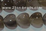 CAG5263 15.5 inches 16*16mm heart Brazilian grey agate beads