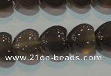 CAG5265 15.5 inches 12*12mm heart Brazilian grey agate beads