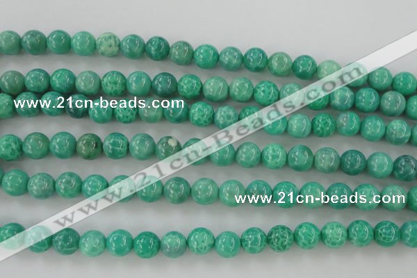 CAG5302 15.5 inches 8mm round peafowl agate gemstone beads