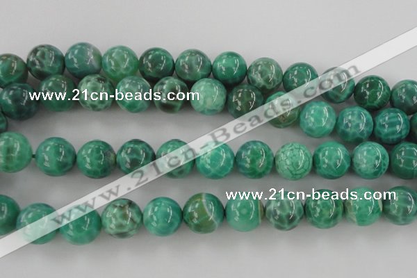 CAG5305 15.5 inches 14mm round peafowl agate gemstone beads