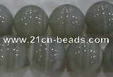 CAG5326 15.5 inches 18mm round grey line agate beads wholesale