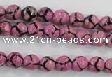 CAG5347 15.5 inches 8mm faceted round tibetan agate beads wholesale