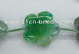 CAG5395 15.5 inches 24mm carved flower dragon veins agate beads