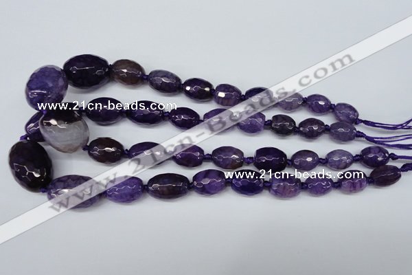 CAG5405 10*14mm – 20*30mm faceted drum dragon veins agate beads