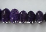 CAG5414 8*12mm – 13*22mm faceted rondelle dragon veins agate beads