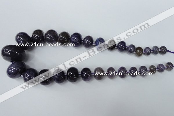 CAG5424 8*12mm – 20*30mm rondelle dragon veins agate beads