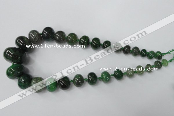 CAG5426 8*12mm – 20*30mm rondelle dragon veins agate beads