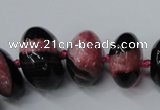 CAG5431 7*11mm – 15*22mm rondelle agate druzy geode agate beads
