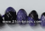 CAG5432 7*11mm – 15*22mm rondelle agate druzy geode agate beads