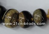 CAG5439 7*11mm – 20*30mm rondelle agate druzy geode agate beads