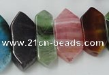 CAG5450 15.5 inches 10*20mm - 12*48mm freeform agate gemstone beads