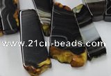 CAG5463 15.5 inches 16*26mm - 20*66mm freeform agate gemstone beads