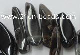 CAG5468 15.5 inches 8*20mm - 15*60mm freeform agate gemstone beads