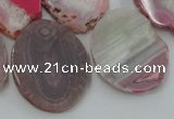 CAG5470 15.5 inches 22*25mm - 35*40mm freeform agate gemstone beads