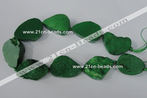 CAG5484 15.5 inches 32*42mm freeform agate gemstone beads