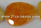 CAG5486 15.5 inches 30*35mm – 35*40mm faceted freeform agate beads