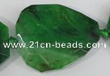 CAG5489 15.5 inches 30*35mm – 35*40mm faceted freeform agate beads