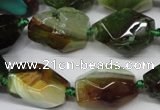 CAG5505 15.5 inches 15*20mm – 20*25mm faceted nuggets agate beads