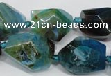 CAG5506 15.5 inches 15*20mm – 20*25mm faceted nuggets agate beads