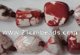 CAG5520 15.5 inches 16*18mm nuggets agate gemstone beads