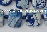 CAG5521 15.5 inches 17*20mm nuggets agate gemstone beads