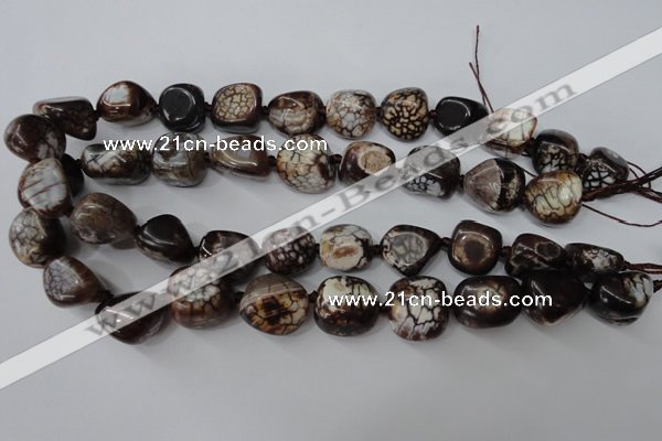 CAG5522 15.5 inches 15*17mm - 17*20mm nuggets agate gemstone beads