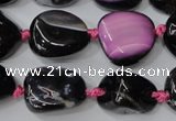 CAG5527 15.5 inches 14*18mm - 22*32mm nuggets agate gemstone beads