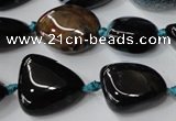 CAG5529 15.5 inches 14*18mm - 22*32mm nuggets agate gemstone beads