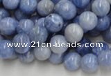 CAG553 16 inches 10mm round blue agate gemstone beads wholesale